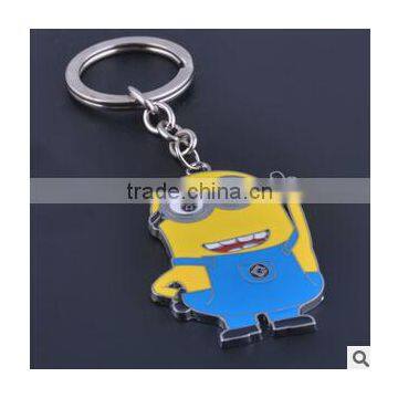 On sale Despicable Me film minions key chains/ Minions metal key rings