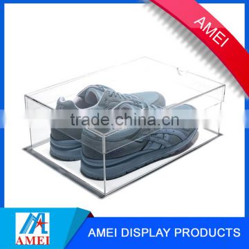 Professional manufacturer and cheap clear square acrylic shoe display box