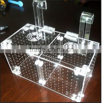 Well-design 2015 Top-selling OEM Divider Acrylic Fish Tank With High-Transparent