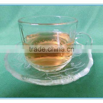 100ml Small White Glass Empty Cup with Handle