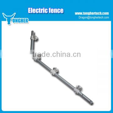 Aluminum electric fence middle post,in line pole