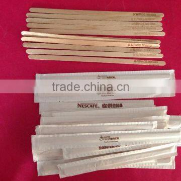 paper wrapped paper cover wooden tea stir sticks