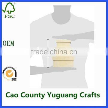 Plain Wood Craft Keepsake Box Wooden Gifts Large Gift Packaging Box With Lids photo-3