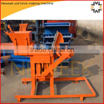 Neweek small unfired block manual soil brick making machine