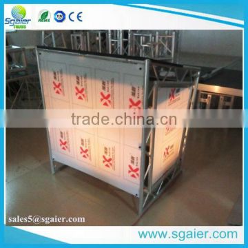 1000*904*1150mm LED Dj booth Bar table with acrylic board