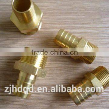 brass male hose barb swivel fitting/tube fitting