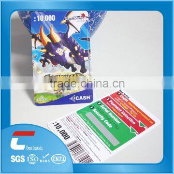 Scratch Card for Mobile Phones/custom Printing Pvc Scratch Card photo-2
