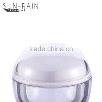 Hot selling cheap custom round bottom acrylic cosmetic jars containers