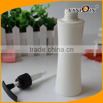 200ml Waist Shaped White Lotion Bottle With Black Pump photo-3