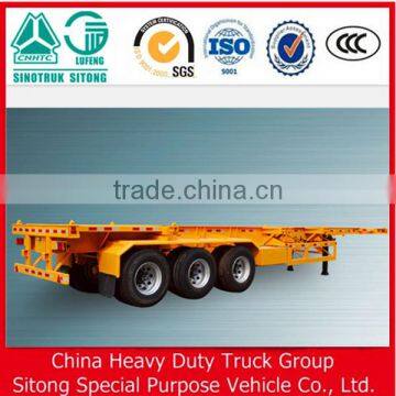 Liangshan 2/3-axle 20ft 40ft 45ft 53ft Skeleton Container Transport Chasis Semi Trailer For Sale