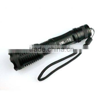 XML-T6 Rechargeable Zoom Flashlight LED Torch Flashlight Tactical Flashlight