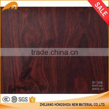 Good price self-adhesive wooden paper PVC decoration film in china