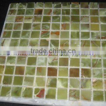 PAKISTAN CHEAP 2017 GREEN ONYX MOSAIC TILES COLLECTIONS