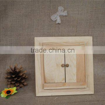 Handmade unique unfinished pine wooden photo frame with free sample