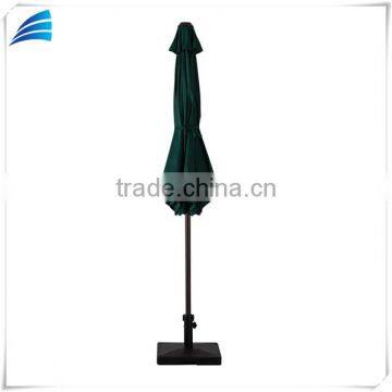 UV Resistant Treated Polyester Fabric, Waterproof,fade Resistant Patio Dark Green Garden Line Umbrella photo-4