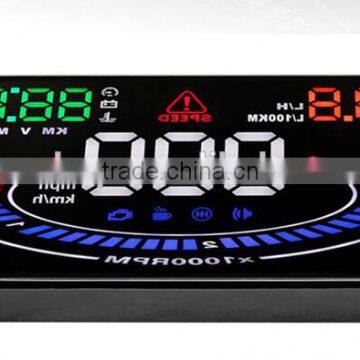 New Wholesale OBD HD Colorful Big Screen Display Universal Head Up Display For Car Cheap Price photo-4