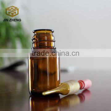 Amber 35ml childproof essential oil glass bottle with lids