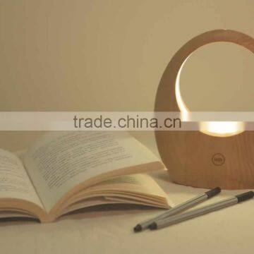 Smart Gesture Control Wood Table Light With Built-in Battery photo-2