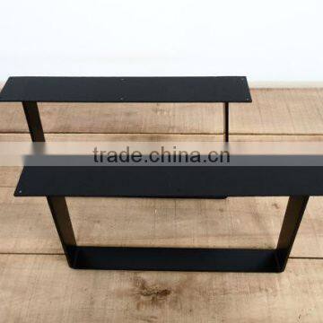2017 Hot New Products Thin Steel Black Metal Bench Leg With Wood Table photo-5