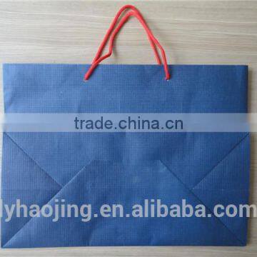 2016 new fashion warp and weft commercial paper bag