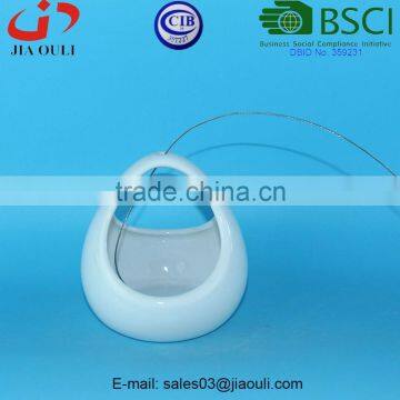 BSCI Audit Factory New Design Garden Decorations Ceramic Egg Basket, Hanging Ceramic Plant Pot photo-6