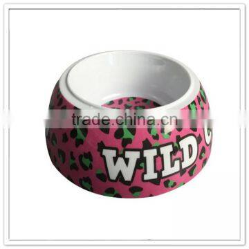 Promoted plastic per bowl with rubber ring, personalized melamine dog bowl