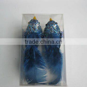 Christmas feather decoration JA08-J-B6185-11
