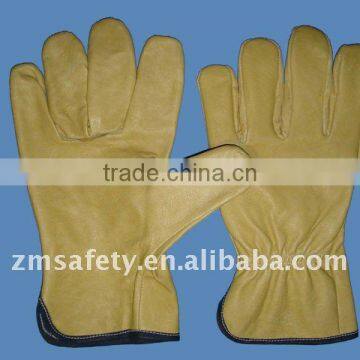 Pig leather safety driver gloves ZM39-H