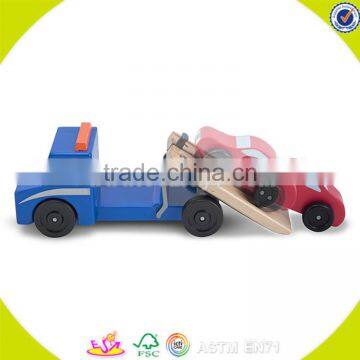 wholesale baby wooden trailer car toy popular kids wooden trailer car toy fashion children wooden trailer car toy W04A167