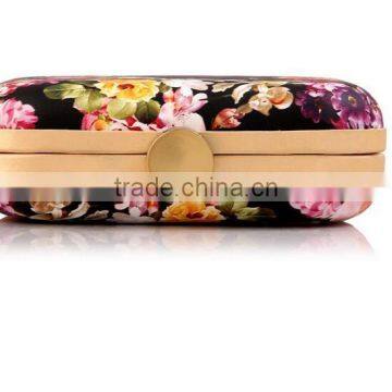 Flower Colorful Printed Party Bag Lady Fancy Clutch Bag photo-6