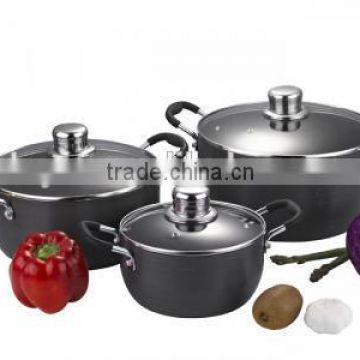 6pcs pressed aluminum nonstick casserole set