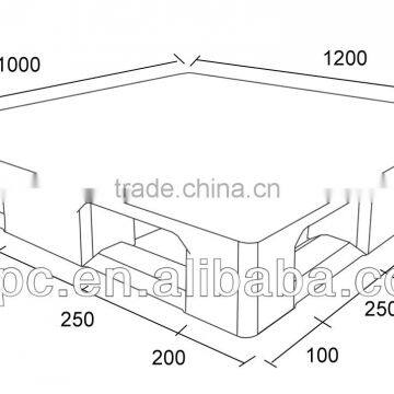 HDPE 6 Runner Welding Heavy Duty Rack Plastic Pallet photo-3
