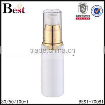 15ml 20ml White PP Plastic Travel Cosmetic Bottles Supplier With Gold Aluminum Screw Cap photo-5