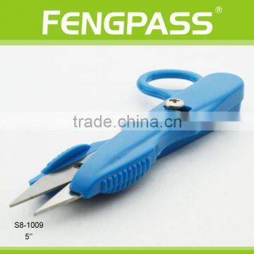 S8-1009 5" 2Cr13 Stainless Steel Blade With Plastic Handle Thead Scissors photo-3