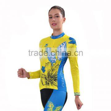 Largest Suppliers Breathable&cool Women Long Sleeve Bicycle Clothing/cycling Jersey Sets Cycling Apparel for Women photo-6