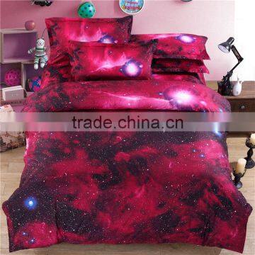 3D Bedding Set Universe Outer Space Themed ,100% polyester 3D print bedspreads Duvet cover & pillow case queen full size