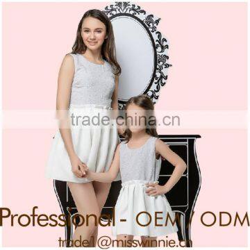 High Quality Mother and Daughter New Design Dress Family Matching Clothing