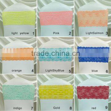 Various kinds of lace chair band with plastic buckle