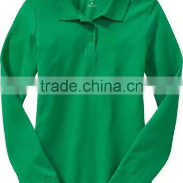 Mulit-color School Pique Uniform Polo Shirts Design With Pictutures Kids Wear HSs5251 photo-2