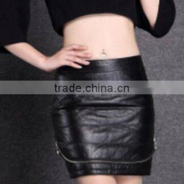 Fashion Girls Winter Feather Skirts Warm White and Black Feather Skirt photo-3