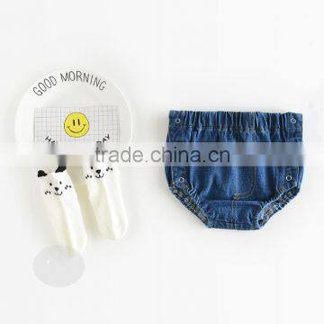 2017 Wholesale Toddler Unisex Small Denim Bloomer Shorts photo-3