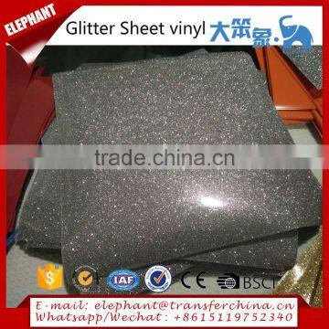 24 colors Glitter heat transfer vinyl sheets for clothing
