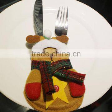 Hot Selling Knife And Fork Bag Christmas Decorations Knife And Fork Bag Christmas Cutlery Holder photo-5