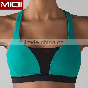 Most popular wholesale fitness clothing custom blank sports bra with low MOQ mesh sport bra