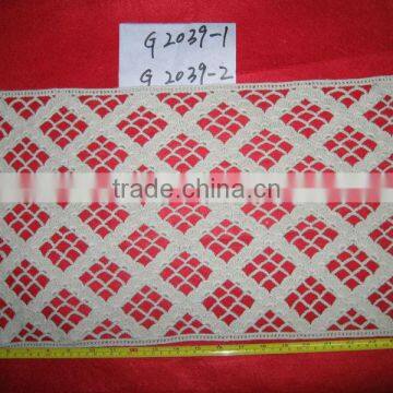 cotton crochet flower textile