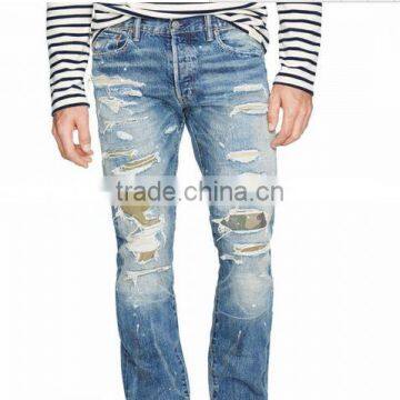 Biker Jeans Fashion Denim Trousers(LOTK001) photo-4