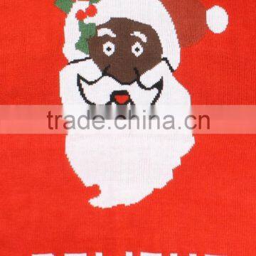 2016 Latest Cashmere Sweater for Female Christmas Black Santa photo-3