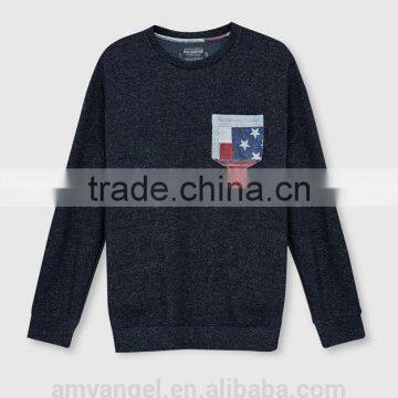 Hip Hop Fashion Design 100% Cotton Wholesale Custom Crew Neck Sweatshirt photo-4