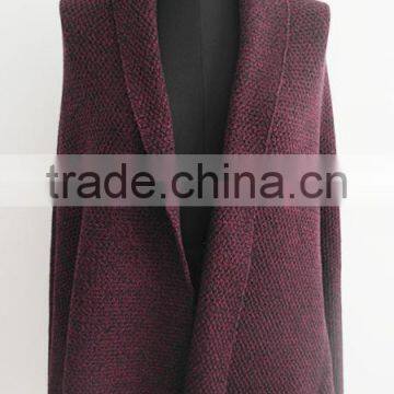 2014 Fashion ladies 5GG mossstitch poncho / wintercardigan