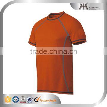 New arrival plain dry fit men's shirts, polyester sports t-shirt/running top wholesale men's shirt